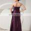 Purple Gorgeous Sleeveless Evening Gowns Beaded Floor Length Ruched Mother Of The Bride Dress With Jacket