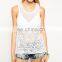2015 korea fashion blouse for lady ,summer popular hand made crochet top