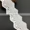 3.5cm OLT0098 elegant white embroidery flower design decorative lace trim
