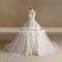 Noble Sweet Heart Graceful Lace Big Puff Long Train Sleeveless Wedding Dress 2016