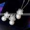 Snow White princess acrylic gift Imitation Pearl girls bead necklace set