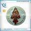 Stamped iron metal pins badge with soft enamel colors