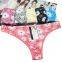 Yun Meng Ni Sexy Underwear Flower Printed Girls Briefs Soft Cotton Thongs Sexy Lingerie