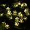 7M 50 LED Solar String Light 4.8M 20LED Sakura Flower Christmas Fairy Light Outdoor Garden Wedding Holiday Light