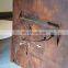 Indoor Laser Cut Corten Steel Log Store as wooden table & magazine rack