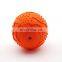 Durable silica gel elastic squeaky ball for pet dog chew/teeth cleaning toy