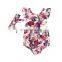 Girl Sunflower Bodysuit Flutter Sleeve Onesie Baby Bubble Romper