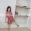 2020 Wholesale New Girls Plaid 2 Pcs Set Blouse+Skirt Cotton Girls Suits