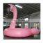Advertisement Inflatable Pink Flamingo Model For Shopping Mall Decoration
