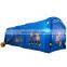 PVC kids outdoor bike theme sport game tunnel tent inflatable for events