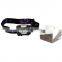 Trade assurance customized high power spot head torch waterproof USB rechargeable led headlamp with sensor