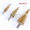 Triangle shank pagoda drill /step drill HSS stepped drill bits