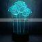3D Rose Table Lamp Valentines Day Present Mood Lighting Lover Gifts