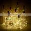 2M 20 LEDS Wine Bottle Lights With Cork Built In Battery LED Cork Shape Silver Copper Wire Colorful Fairy Mini String Lights