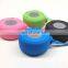 Convenient waterproof Bluetooth wireless speaker with suction cup and hook