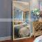 large full length square crystal decorative wall standing mirror ultra super clear customized