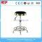 High quality round PU leather seat height adjustable bright color lab chair stool with wheels