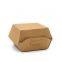 Food Grade kraft paper burger box custom logo convenient carried fast food hamburger boxes for restaurant