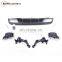 2015 C63 diffuser fit for MB C-CLASS W205 sport to C63 style diffuser with enepipes for w205 rear diffuser