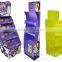 OEM design printed cardboard baby clothes display stand