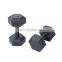 2021 hot selling new hexagonal dumbbell set men football heavy household fitness equipment plastic dumbbell