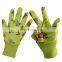 HANDLANDY Yellow Cute Pattern Children's Age 2-13 Small DIY Garden Gloves Children's Gloves Working gloves for children