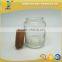130ml round glass jar with cork