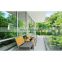 Frameless Apartment 6063 aluminium U channel profile balcony glass railing