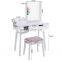 White French mirrored dressing table set
