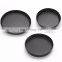 New York Round Hard Coating Deep Nonstick Oval Mold Carbon Steel Perforated Pizza Pan