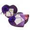 Latest design heart shape with flowers decoration gift box best for birthday weeding gift