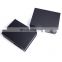 Luxury matte black cardboard gift box large hinged packaging box with magnetic closure lid