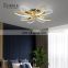 Simple Hanging Indoor Fashion Decoration Gold Black Aluminum Living Room Modern LED Ceiling Light