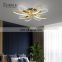 New Listed Indoor Decoration Black Gold Living Room Aluminum LED Modern Ceiling Lamp