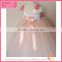 Satin Ribbon greenish yellow silk material blossom fluffy voile girl's dress children frocks designs