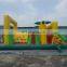 Jungle theme inflatable sport game fun city inflatable obstacle bouncer slide