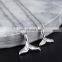 Double Whale Tail Necklaces & Pendants For Women Mermaid Choker Necklace Collares Fashion Jewelry Valentine's Gifts