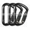 JRSGS High Quality Wholesale Factory Carabiner Clips 30kN Climbing Carabiner Snap Hook Aluminum Carabiner Hooks S7112TN
