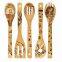 Christmas kitchen utensils burned/ bamboo cooking utensil set wholesale China