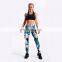 hot sexy Fitness Leggings Women Skull&flower Black legging