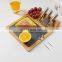 Granite Plate Charcuterie  Cheese Board Kitchen Ware  Board Set With Cutlery Bamboo Cheese Cutting Chopping Blocks