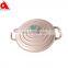 Red French Porridge Nordic Stripe Fire Colorful Saving Steaming Poland Seafood Enamel Pot