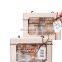 Custom logo print transparent pvc window baking moon cake paper food box gift packaging with rope boxes/ribbon
