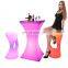 Bar Chairs / LED Outdoor Waterproof Glow Patio LED Tables And Chairs Furniture Hire Plastic Bar Stool