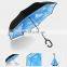 Auto Open Double Layer C Handle Logo Customize Inverted Umbrella