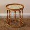 Modern Minimalist Round Shape Natural Rattan Coffee Table High Quality Side Table With Mother Of Pearl Cheap Wholesale
