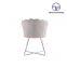 Tiptop Metal dining room furniture modern luxury dining room chairs velvet fabric dining chairs