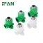 IFAN Hot Sale PPR Pipe Fitting Plastic PPR Male Thread Green Elbow