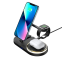 Multifunction 4 in 1 fast wireless charging station bedroom table lamp station eye protection lamp wireless charger station