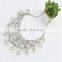 Hot sale short chain gold and silver necklace coin tassel necklace wholesale